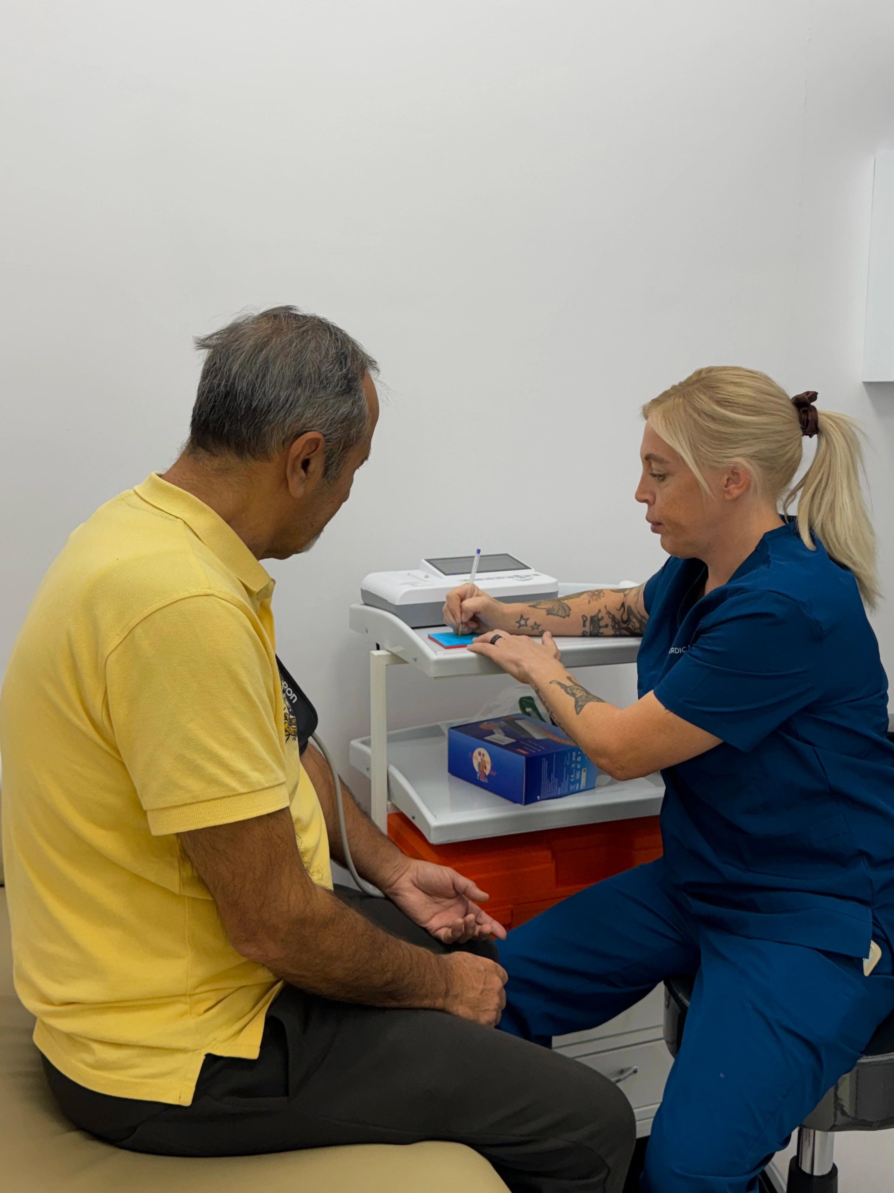 Hälsokontroll med blodprov hos Nordic Med